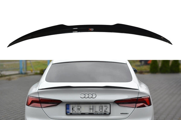 Maxton Design GLOSS BLACK Maxton Design Spoiler Cap Audi A4 S-Line F5 Sportback AU-A5-2-SLINE-SB-CAP1G