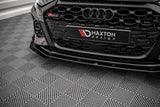 Maxton Design Maxton Design Street Pro Front Splitter V.1 + Flaps Audi RS3 Sportback / Sedan 8Y