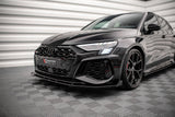 Maxton Design Maxton Design Street Pro Front Splitter V.1 + Flaps Audi S3 / A3 S-Line 8Y