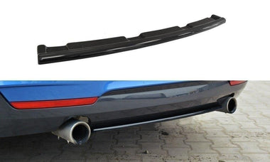 Maxton Design GLOSS BLACK Maxton Design Central Rear Splitter BMW 4 F32 M-Package (Without Vertical Bars) BM-4-F32-MPACK-RD1G