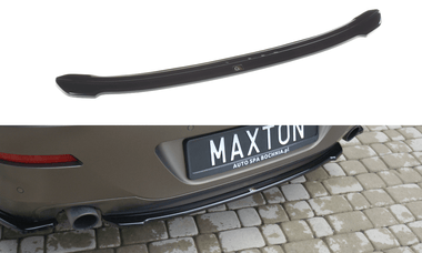 Maxton Design New GLOSS BLACK Maxton Design Central Rear Splitter BMW 6 Gran Coupé BM-6-06-GC-RD1G