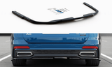Maxton Design GLOSS BLACK Maxton Design Central Rear Splitter Audi A6 S-Line Avant / Sedan C8 AU-A6-C8-SLINE-RD1G