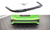 Maxton Design GLOSS BLACK Maxton Design Central Rear Splitter - Audi / 8Y / RS3 / Sedan AU-RS3-8Y-S-RD1G