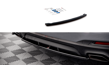 Maxton Design GLOSS BLACK Maxton Design Central Rear Splitter BMW 5 G30 Facelift M-Package BM-5-G30F-MPACK-RD1G