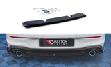 Maxton Design GLOSS BLACK Maxton Design Central Rear Splitter Volkswagen Golf Mk8 GTi VW-GO-8-GTI-RD1G