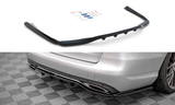 Maxton Design Central Rear Splitter (With Vertical Bars) Mercedes-Benz C W205 | ME-C-205-RD1C+RD2C