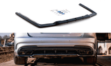 Maxton Design New Maxton Design Central Rear Splitter (With Vertical Bars) Mercedes-Benz E63 AMG Sedan W212 Facelift