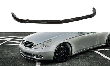 Maxton Design New GLOSS BLACK Maxton Design Front Splitter Mercedes CLS C219 Standard Bumper ME-CLS-C219-FD1G