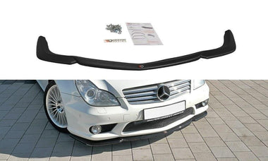 Maxton Design New GLOSS BLACK Maxton Design Front Splitter V.1 Mercedes CLS C219 55AMG ME-CLS-219-AMG-FD1G