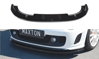 Maxton Design New GLOSS BLACK Maxton Design Front Splitter V.2 Fiat 500 Abarth Mk1 FI-500-ABARTH-FD2G
