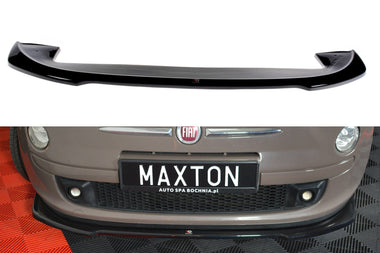 Maxton Design New GLOSS BLACK Maxton Design Front Splitter V.2 Fiat 500 Hatchback Preface FI-500-FD2G