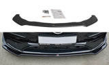Maxton Design GLOSS BLACK Maxton Design Front Splitter V.2 Mercedes CLA A45 AMG C117 Facelift ME-CLA-117F-AMG-FD2G