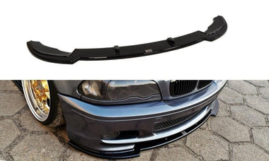Maxton Design New GLOSS BLACK Maxton Design Front Splitter For BMW 3 E46 M-Package Coupe BM-3-46-C-MPACK-FD1G