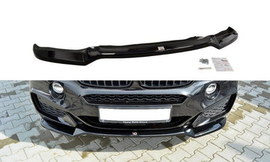 Maxton Design New GLOSS BLACK Maxton Design Front Splitter V.1 BMW X6 F16 M-Package BM-X6-16-MPACK-FD1G
