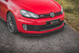 Maxton Design New GLOSS BLACK Maxton Design Front Splitter Flaps Volkswagen Golf GTi Mk6 VWGO6GTICNC-FSF1G