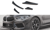 Maxton Design BLACK Maxton Design Front Bumper Wings (Canards) BMW M8 Gran Coupe F93 BM-M8-G16-CAN1