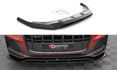 Maxton Design GLOSS BLACK Maxton Design Front Splitter Audi SQ7 /Q7 S-Line Mk2 (4M) Facelift AU-SQ7-2F-FD1G+FD1RG