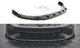 Maxton Design GLOSS BLACK Maxton Design Front Splitter + Flaps V.2 - VW Golf R Mk8 VW-GO-8-R-FD2G+FSF