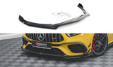 Maxton Design New GLOSS BLACK Maxton Design Front Splitter + Flaps V.3 Mercedes-AMG A45 S ME-A-177-45-FD3G+FSF
