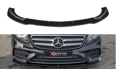 Maxton Design New GLOSS BLACK Maxton Design Front Splitter Mercedes-Benz E43 AMG / AMG-Line W213 ME-E-213-AMGLINE-FD1G