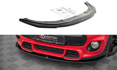 Maxton Design GLOSS BLACK Maxton Design Front Splitter MINI Cooper S John Copper Works F56 MC-S-3-56-JCW-FD1G