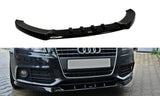 Maxton Design New GLOSS BLACK Maxton Design Front Splitter V.1 Audi A4 B8 AU-A4-B8-FD1G