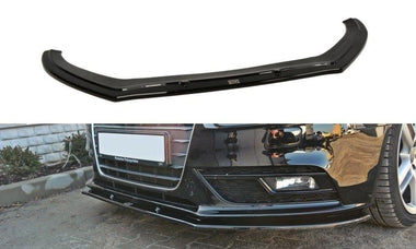 Maxton Design GLOSS BLACK Maxton Design Front Splitter V.1 Audi A4 B8 Facelift AU-A4-B8F-FD1G