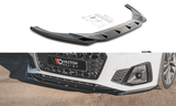 Maxton Design New GLOSS BLACK Maxton Design Front Splitter V.1 Audi S5 / A5 S-Line F5 Facelift AU-S5-2F-FD1G