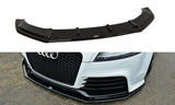 Maxton Design New GLOSS BLACK Maxton Design Front Splitter V.1 Audi TT RS 8J AU-TT-2-RS-FD1G