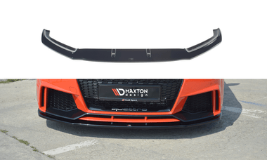 Maxton Design New GLOSS BLACK Maxton Design Front Splitter V.1 Audi TT RS 8S AU-TT-3-RS-FD1G