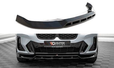 Maxton Design Gloss Black Maxton Design Front Splitter V.1 BMW X4 M-Pack G02 Facelift BM-X4-02F-MPACK-FD1G+FD1RG