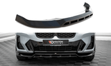 Maxton Design Gloss Black Maxton Design Front Splitter V.1 BMW X4 M-Pack G02 Facelift BM-X4-02F-MPACK-FD1G+FD1RG
