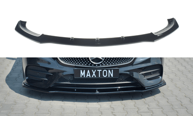 Maxton Design New GLOSS BLACK Maxton Design Front Splitter V.1 Mercedes-Benz E-Class W213 Coupe (C238) AMG-Line ME-E-213-AMGLINE-C-FD1G