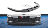 Maxton Design GLOSS BLACK Maxton Design Front Splitter V.1 Volkswagen Golf Mk8 GTi / R-Line VW-GO-8-GTI-FD1G