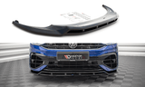 Maxton Design GLOSS BLACK Maxton Design Front Splitter V.1 Volkswagen Tiguan R Mk2 Facelift VW-TI-2F-R-FD1G+FD1RG