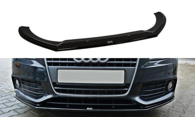 Maxton Design New GLOSS BLACK Maxton Design Front Splitter V.2 Audi A4 B8 AU-A4-B8-FD2G