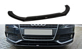 Maxton Design New GLOSS BLACK Maxton Design Front Splitter V.2 Audi A4 B8 AU-A4-B8-FD2G