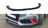 Maxton Design New GLOSS BLACK Maxton Design Front Splitter V.2 Audi RS6 C7 / C7 FL AU-RS6-C7-FD2G