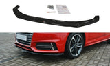 Maxton Design GLOSS BLACK Maxton Design Front Splitter V.2 Audi S4 / A4 S-Line B9 AU-A4-B9-SLINE-FD2G