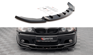 Maxton Design GLOSS BLACK Maxton Design Front Splitter V.2 BMW 3 Coupe M-Pack E46 BM-3-46-C-MPACK-FD2G