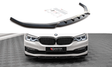 Maxton Design GLOSS BLACK Maxton Design Front Splitter V.2 BMW 5 G30 BM-5-G30-FD2G