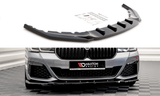 Maxton Design New GLOSS BLACK Maxton Design Front Splitter V.2 BMW 5 G30 Facelift M-Package BM-5-G30F-MPACK-FD2G