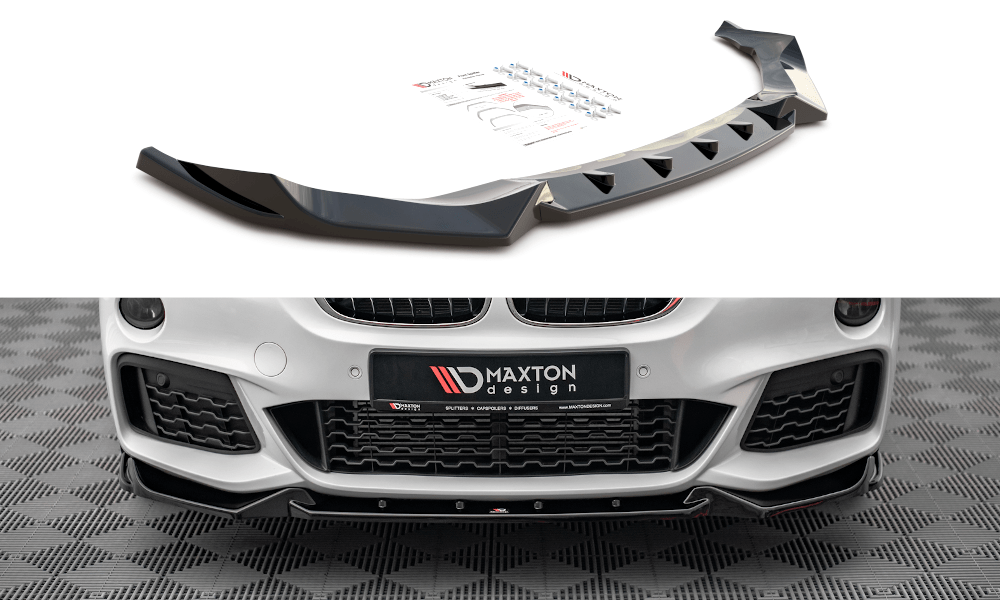 Auto Voorbumper Lip Spoiler Splitter voor BMW X1 F48 F49 2015-2019, Kin Bumper Diffuser Body Decoratieve Bescherming Styling Accessoires