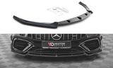 Maxton Design New GLOSS BLACK Maxton Design Front Splitter V.2 Mercedes-AMG CLA 45 Aero C118 ME-CLA-118-45AMG-FD2G