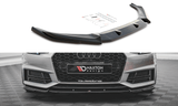 Maxton Design GLOSS BLACK Maxton Design Front Splitter V.3 Audi S4 / A4 S-Line B9 AU-A4-B9-SLINE-FD3G