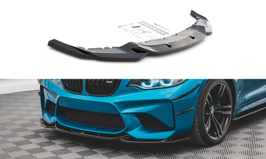 Maxton Design GLOSS BLACK Maxton Design Front Splitter V.3 BMW M2 F87 BM-2-87-M-FD3G