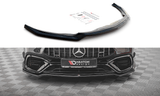 Maxton Design New GLOSS BLACK Maxton Design Front Splitter V.3 Mercedes-AMG CLA 45 Aero C118 ME-CLA-118-45AMG-FD3G