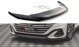 Maxton Design New GLOSS BLACK Maxton Design Front Splitter V.3 Volkswagen Arteon R-Line Facelift VW-AR-1F-RLINE-FD3G