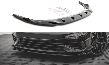 Maxton Design GLOSS BLACK Maxton Design Front Splitter V.4 - VW Golf R Mk8 VW-GO-8-R-FD4G