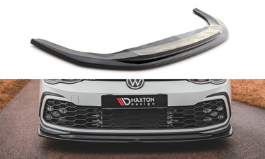 Maxton Design New GLOSS BLACK Maxton Design Front Splitter V.5 Volkswagen Golf Mk8 GTi / R-Line VW-GO-8-GTI-FD5G